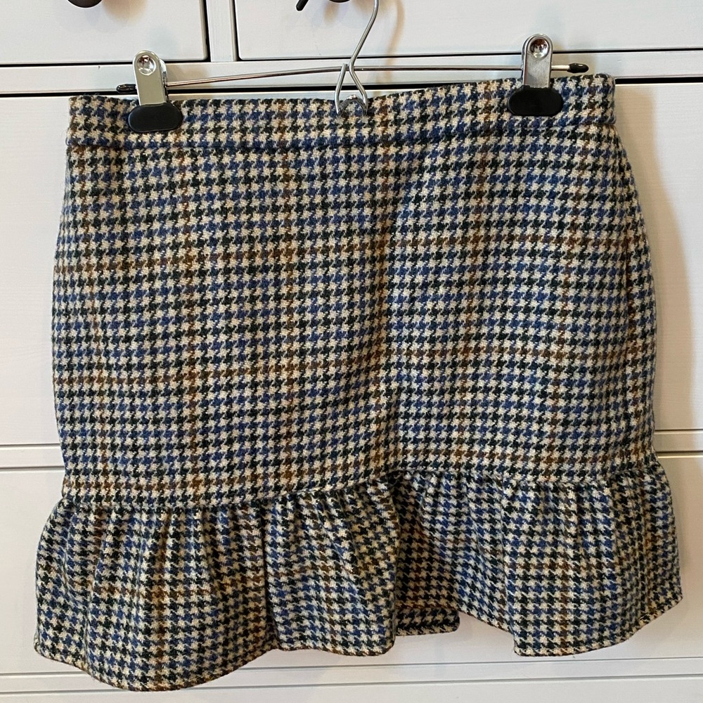 J Crew Houndstooth Skirt